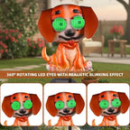 Dog Solar Garden Stakes with Cute Moving Eyeball Lights - Image 5