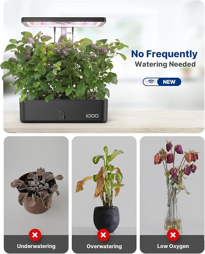 iDOO Hydroponics Growing System Kit 12Pods, Christmas Gifts - Image 3