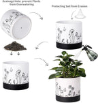 Nihow Ceramic Plant Pot: 6 Inch Planter - Image 3