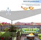 E&K Sunrise 3' x 3' x 3' Sun Shade Sail Triangle Canopy Shade Cover UV Block - Image 5