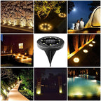 Solar Powered 2Pack, Waterproof LED Outdoor Disk Lights - Image 7