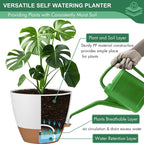 montresor 2 Pack 10 inch Plant Pots, PP Plastic Self Watering Plant Pot - Image 6