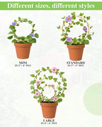 3 Pack Premium Round Plant Trellis Indoor, Small Metal Plant Support Stake - Image 5