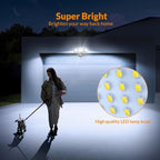 LEPOWER 1600LM LED Solar Security Lights Motion Outdoor, 5500K White Light - Image 3