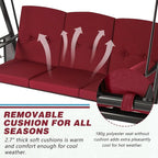 AECOJOY Outdoor Porch Swing - Image 2