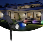 Solar Spot Lights Outdoor, 2-in-1 Wall Mount & Ground Stake 18 LEDs - Image 9
