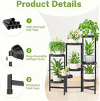 iDavosic.ly 8 Tier Folding Plant Stand Indoor Outdoor - Image 4