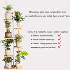 Bamboo 6 Tier 7 Potted Plant Stand Rack Multiple Flower Pot Holder Shelf Indoor - Image 2