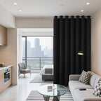 Joydeco Blackout Patio Sliding Door Curtains 84 Inches Long, Grommet Privacy - Image 2