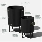 Veradek Demi Series Round Planter w/Stand - Image 2