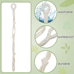 4 Pcs Hanging Plant Extender Macrame Plant Hanger Extender Large Hanging Rope - Image 3