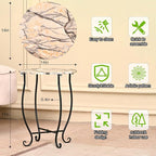 Patio Side Table, Versatile 14" Round Side Table - Image 2
