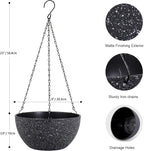8 inch Small Hanging Planters for Indoor Outdoor Plants, 2 Pack Hanging Flower - Image 2