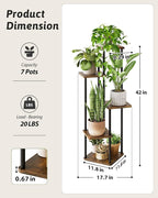 Tall Plant Stand Indoor 5 Tiered Plant Shelf - Image 4