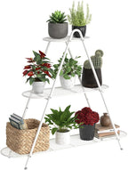 Plant Stand for Patio, 3-Tier Metal Plant Shelf–Indoor/Outdoor Display Rack for by Furshus