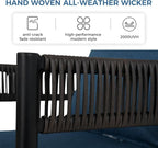 Grand patio Outdoor Dining Set, 7-Piece Patio Table and Chairs Set, Metal Woven - Image 5