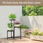 LASZOLA 3 Tiered Folding Plant Stand Indoor - Image 2