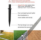 10 Pack Solar Light Stakes Replacement, Plastic Reinforced Ground Spikes - Image 4
