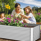 2 Pack Tall 8x3FT Corrugated Galvanized Steel Raised Garden Bed Outdoor - Image 5