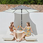 JEAREY 7.5FT Patio Umbrella Outdoor Market Umbrella - Image 2