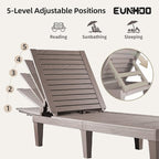 Outdoor Lounge Chaise, Adjustable Pool Lounge Chairs - Image 4