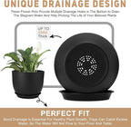 Plant Pots 12/10/9 inch Set of 3, Flower Pots - Image 3