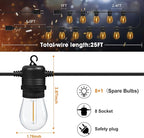LED Outdoor String Lights 25FT - Image 5