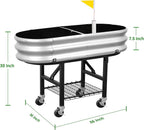Raised Garden Bed with Legs and Heavy Duty Wheels, Self-Watering Planter Box - Image 7