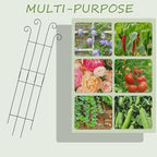 4 Pack 32 Inch Plant Trellis Outdoor Metal Trellis - Image 6