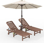 SERWALL Outdoor Chaise Lounge Set of 2 - Image 8