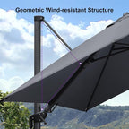 PURPLE LEAF 8.2' X 11.5' Tilting Patio Umbrella - Image 9