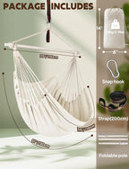 Chihee Hammock Chair Swing Chairs Strong Metal Collapsible Spreader Bar - Image 3