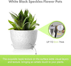 12/10/9 inch Large Flower Pots, 3 Set Big Plant Pots - Image 3