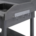 Yaheetech Outdoor Potting Bench Table Potters Benches Garden Workstation - Image 8