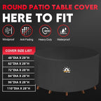 Zettum Round Patio Table Cover 96 Inch - Image 5