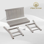 Psilvam Garden Bench, 2-Person Poly Lumber Patio Bench, All-Weather Outdoor - Image 6