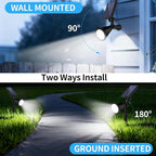 Solar Spot Lights Outdoor Waterproof, 18 LED Solar Powered Landscape Lighting - Image 4