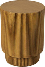 LeisureMod Modern Side Table Round Fiberstone Top Accent End Table - Image 8