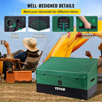 VEVOR Outdoor Storage Box, 100 Gallon Waterproof PE Tarpaulin Deck Box - Image 5