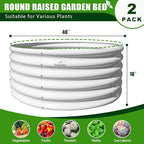 A ANLEOLIFE 6-Pack 4X4X1.5ft & 6X2X1.5ft Deep Root Galvanized Raised Garden - Image 4