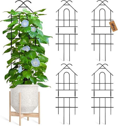 23in Plant Trellis for Potted Plants, Expandable Metal Garden Trellis for by Xeeol