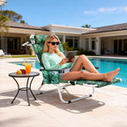 MOPHOTO Oversized Beach Lounge Chair, 5-Position Adjustable Tanning Chair - Image 8