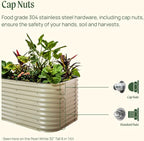 Vego garden 32" Tall 42" Round Raised Garden Bed Raised Bed Planter Box - Image 7