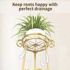 LASZOLA 3 Tier Gold Metal Plant Stand - Image 6