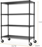 53" W Storage Shelves 1760LBS 4 Tier Metal Shelving Unit - Image 3