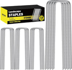 HongWay 120 Pack 6 Inch Landscape Staples, 8 Gauge Garden Stakes Heavy Duty by HongWay