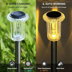 DenicMic Solar Lights Outdoor 15 Pack Waterproof 3000K Warm White LED Stainless - Image 3