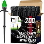 200 Pack Christmas Light Stakes 8.5"-10" by koneboss