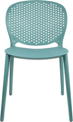2xhome Set of 4 Patio Dining Chairs | Modern Stackable Outdoor Pool Side Chair - Image 7