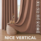 H.VERSAILTEX Linen Blackout Curtains 63 Inches Long 100% Blackout Thermal - Image 7